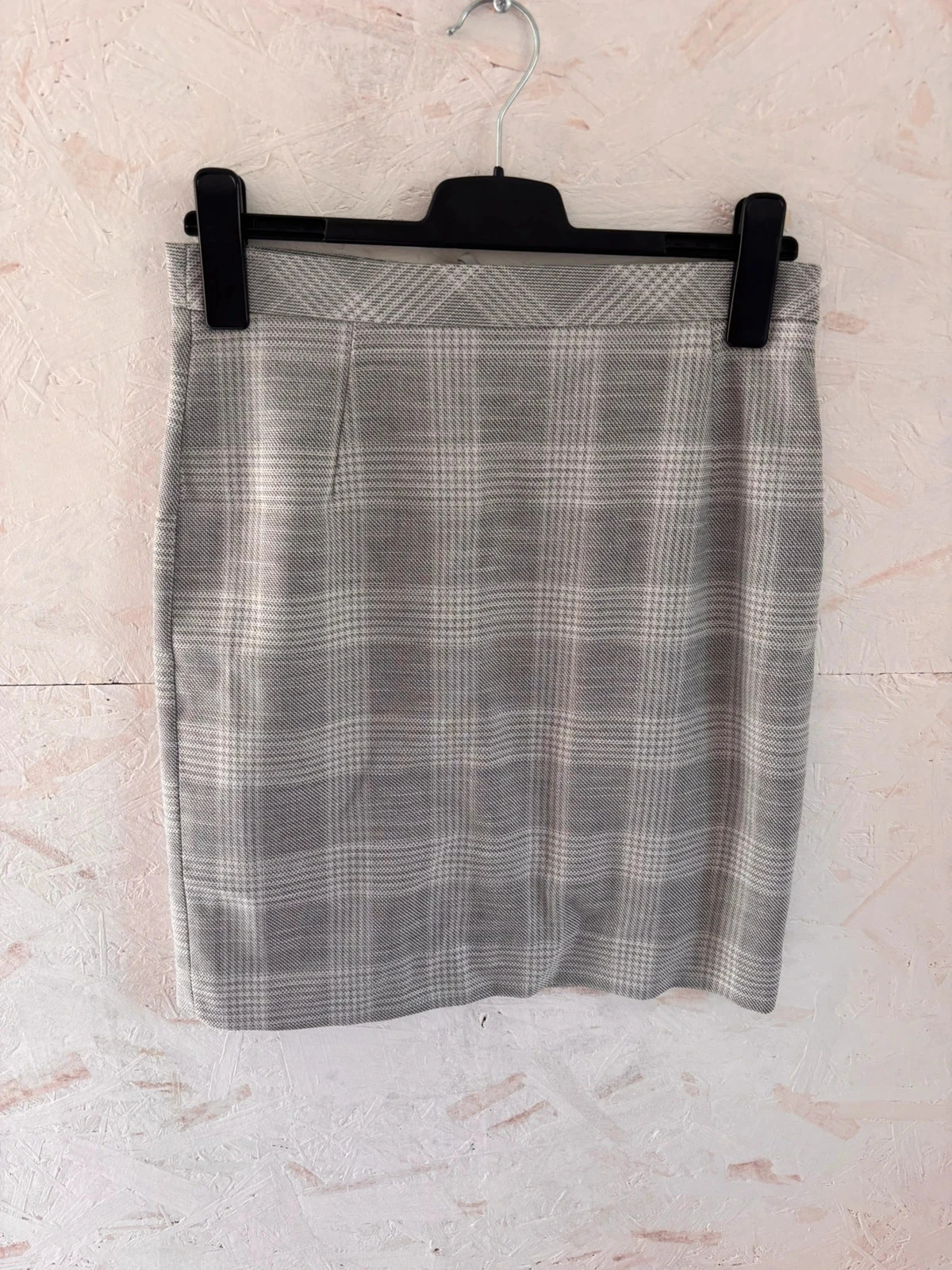 Jupe crayon grise à motifs carreaux Prince de Galles H&M – Taille 40 – Très bon état